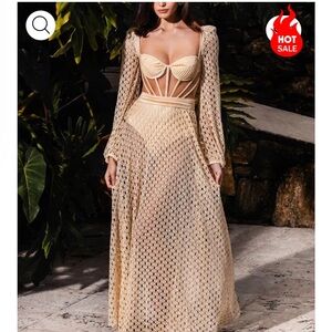 Coveshe crusher knit Maxi swim